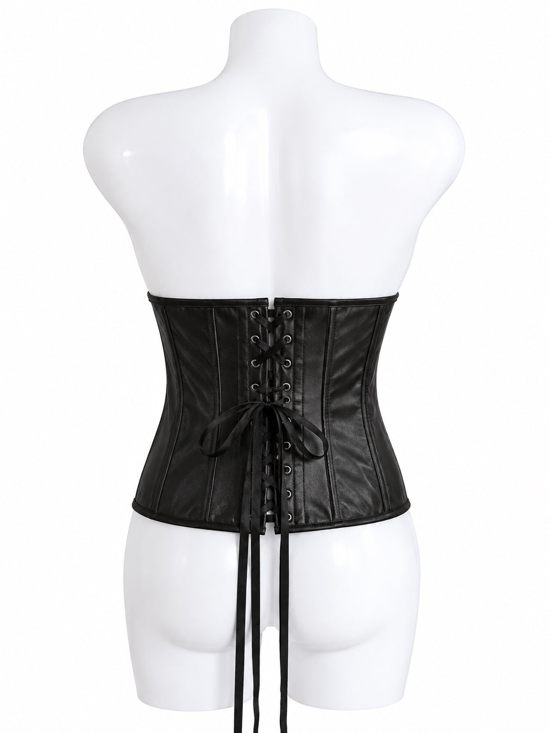 Black Satin Underbust Corset – Vintage-Inspired