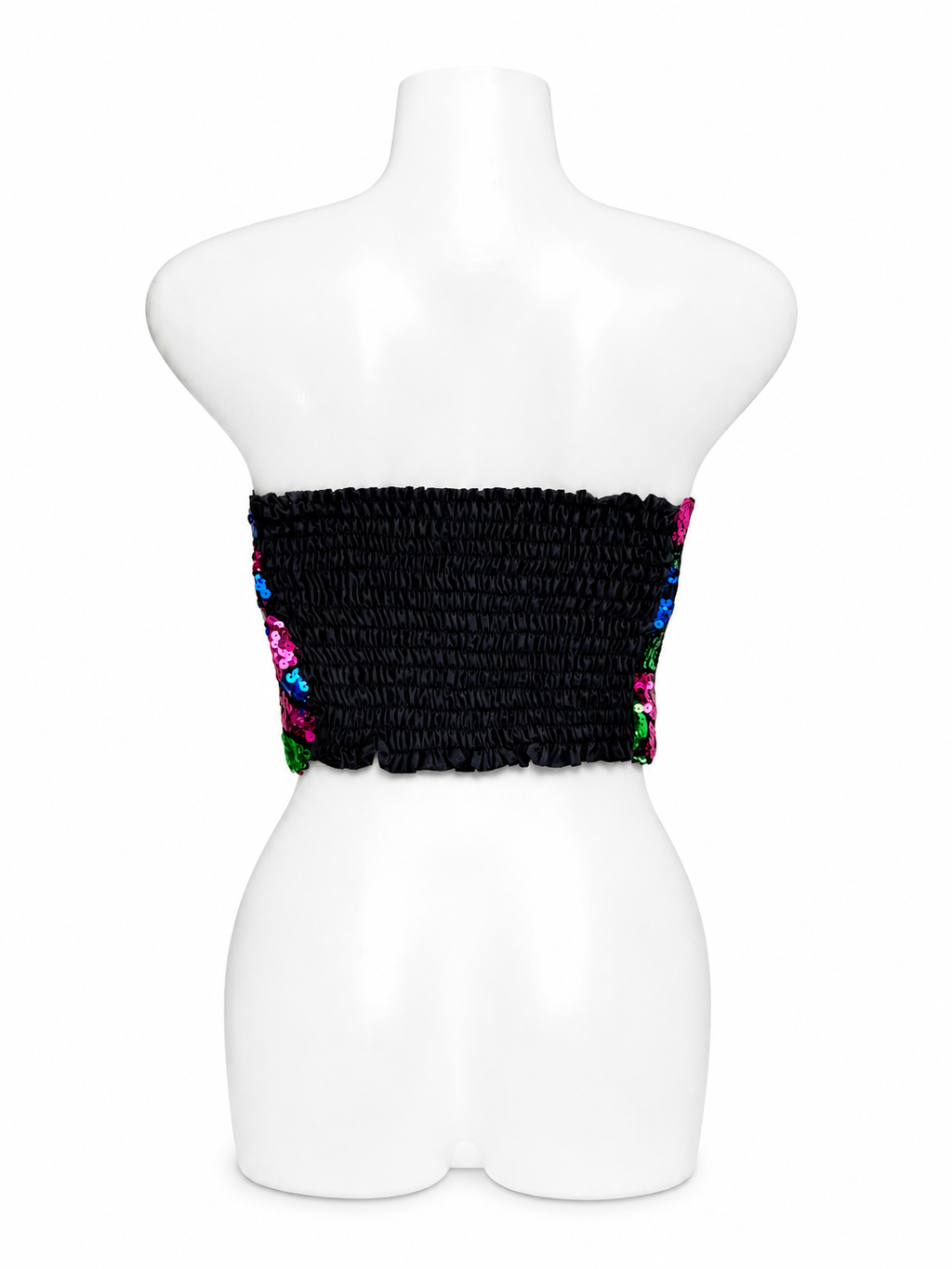 Sequin Bandeau Crop Top