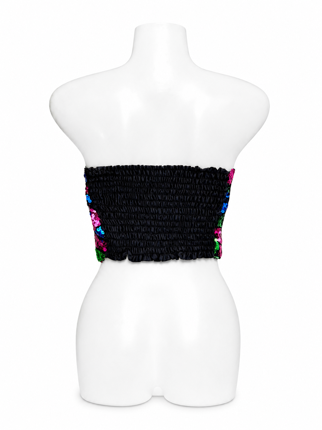 Sequin Bandeau Crop Top