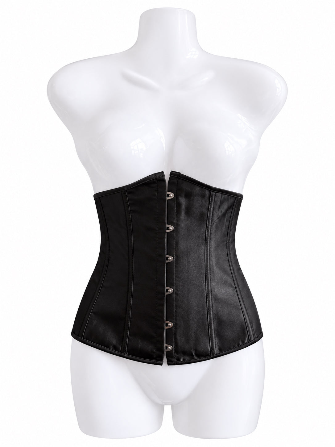 Black Satin Underbust Corset – Vintage-Inspired