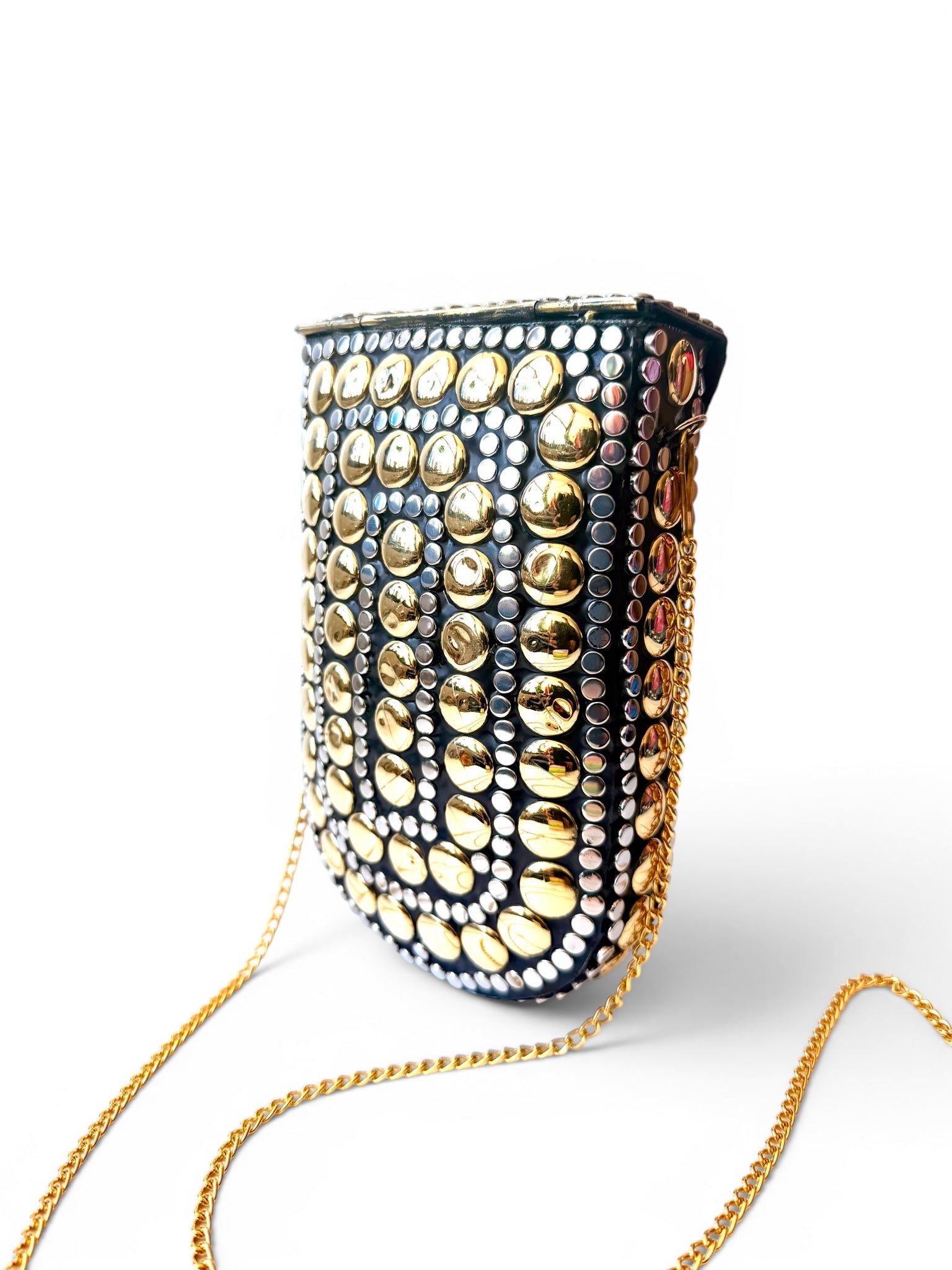 Vintage Studded Gold Bag