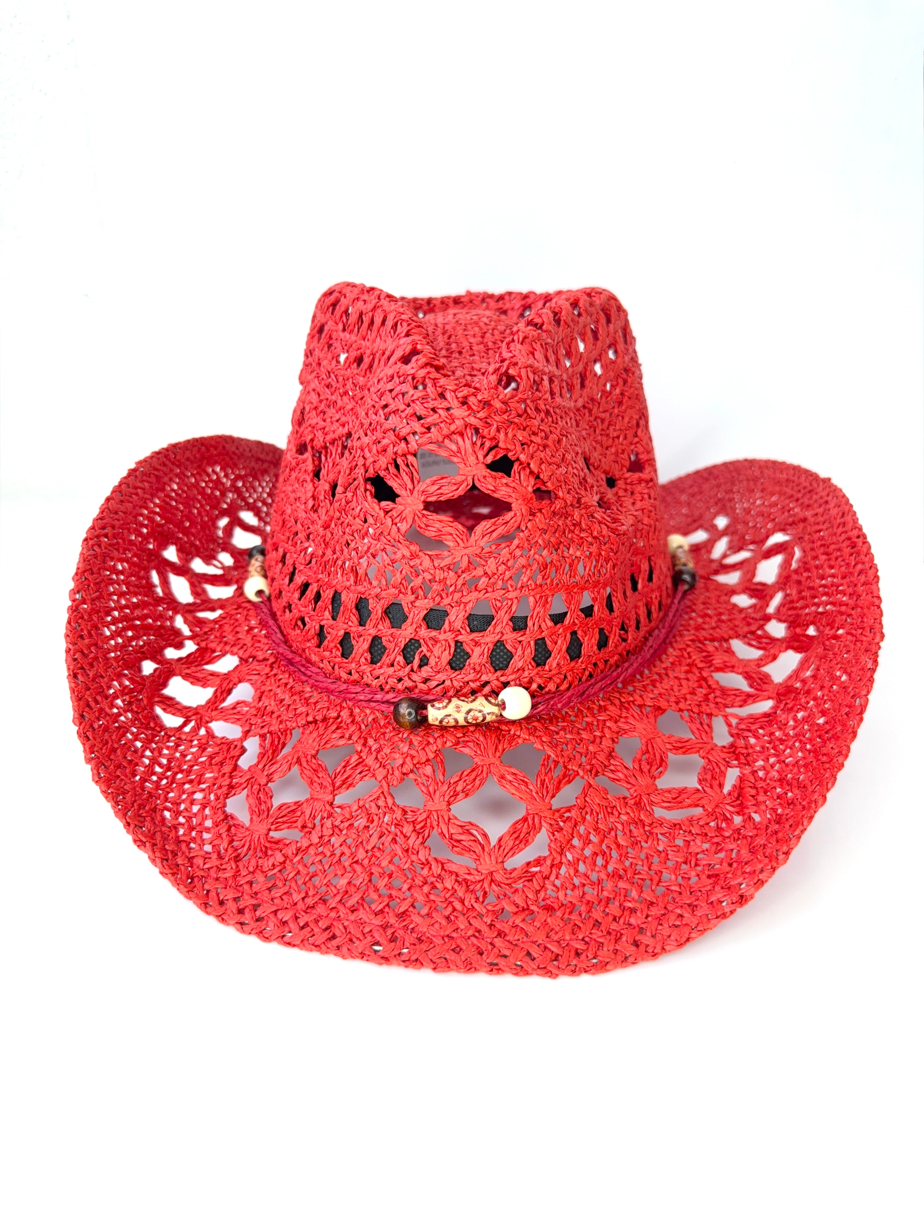 RETRO STRAW COWBOY HAT