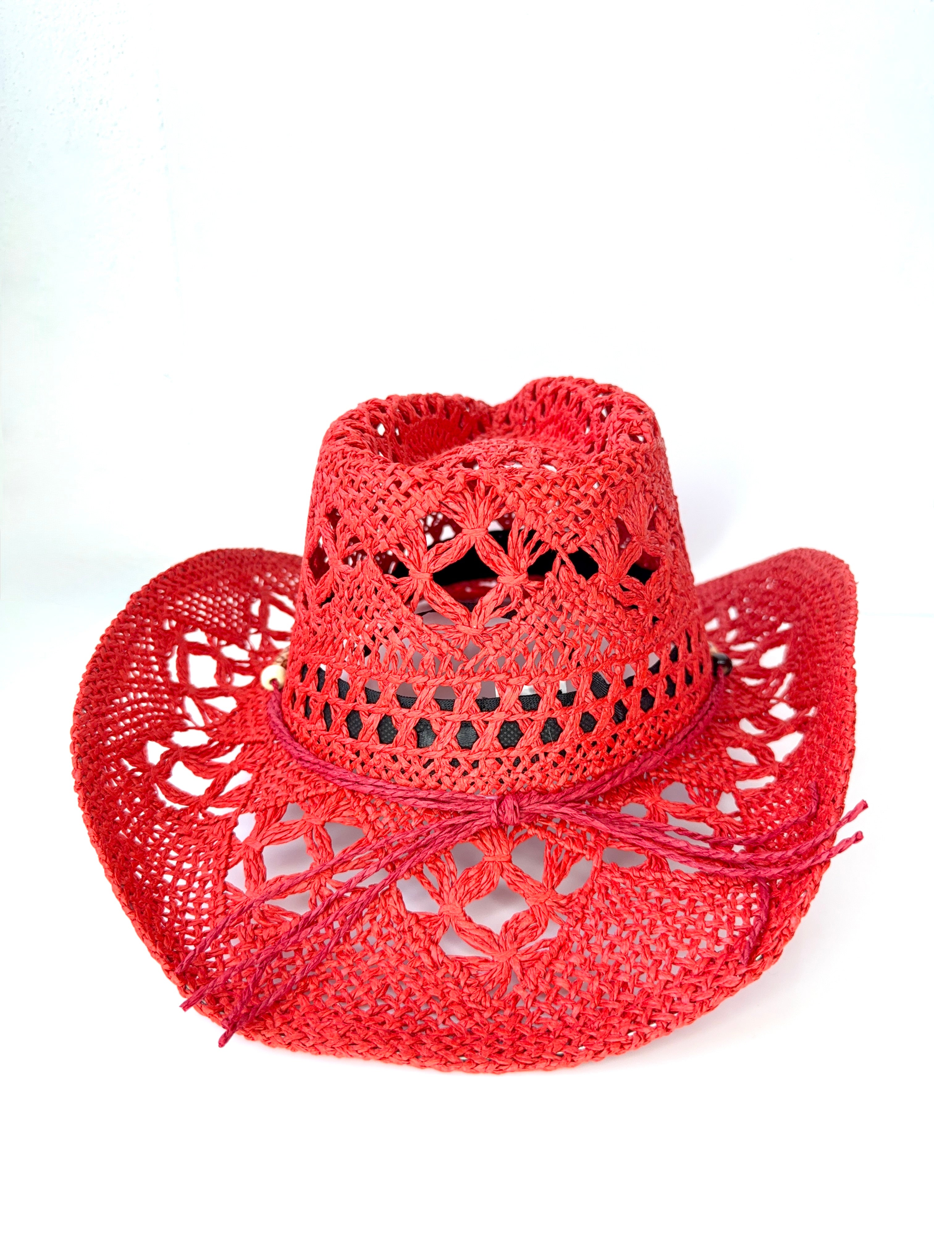 RETRO STRAW COWBOY HAT