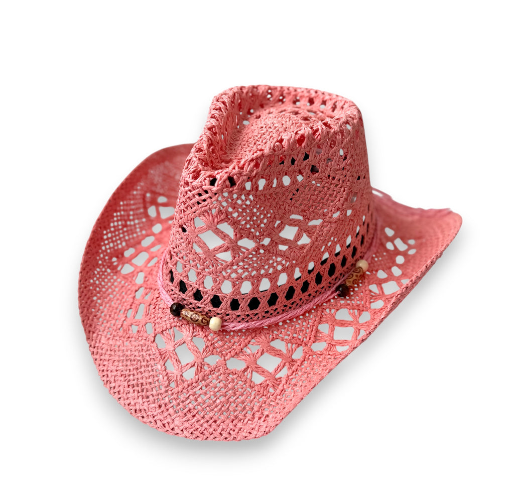 RETRO STRAW COWBOY HAT