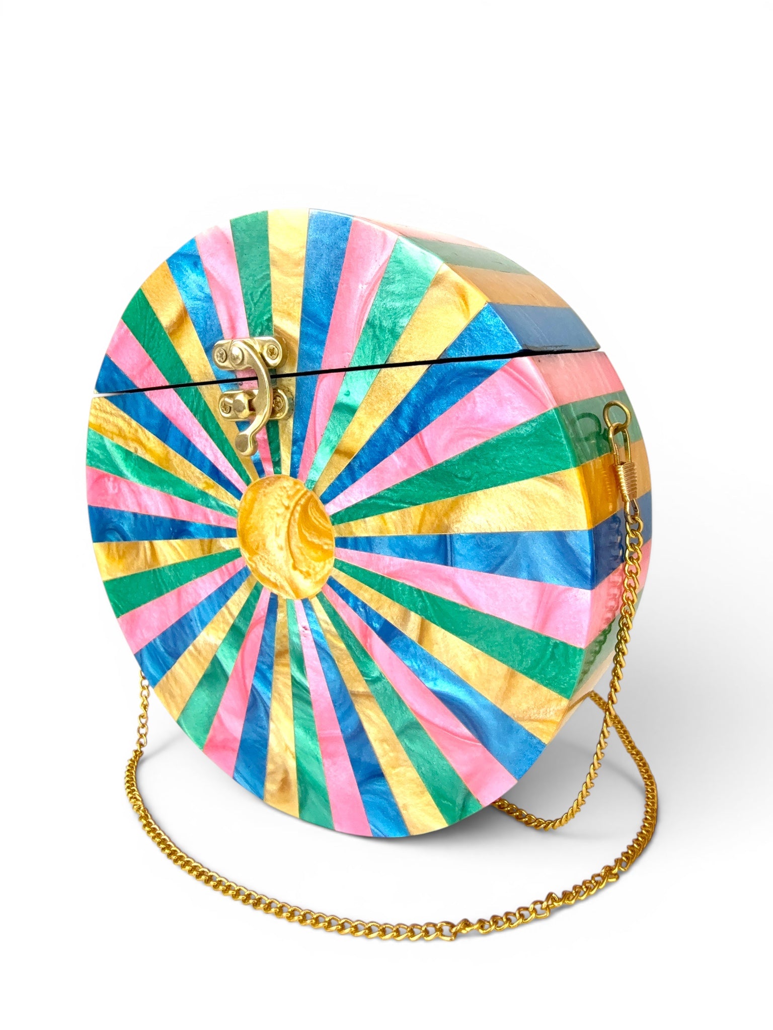 Vintage Multicolor Disc Bag
