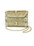 Vintage Gold Crystal Statement Bag