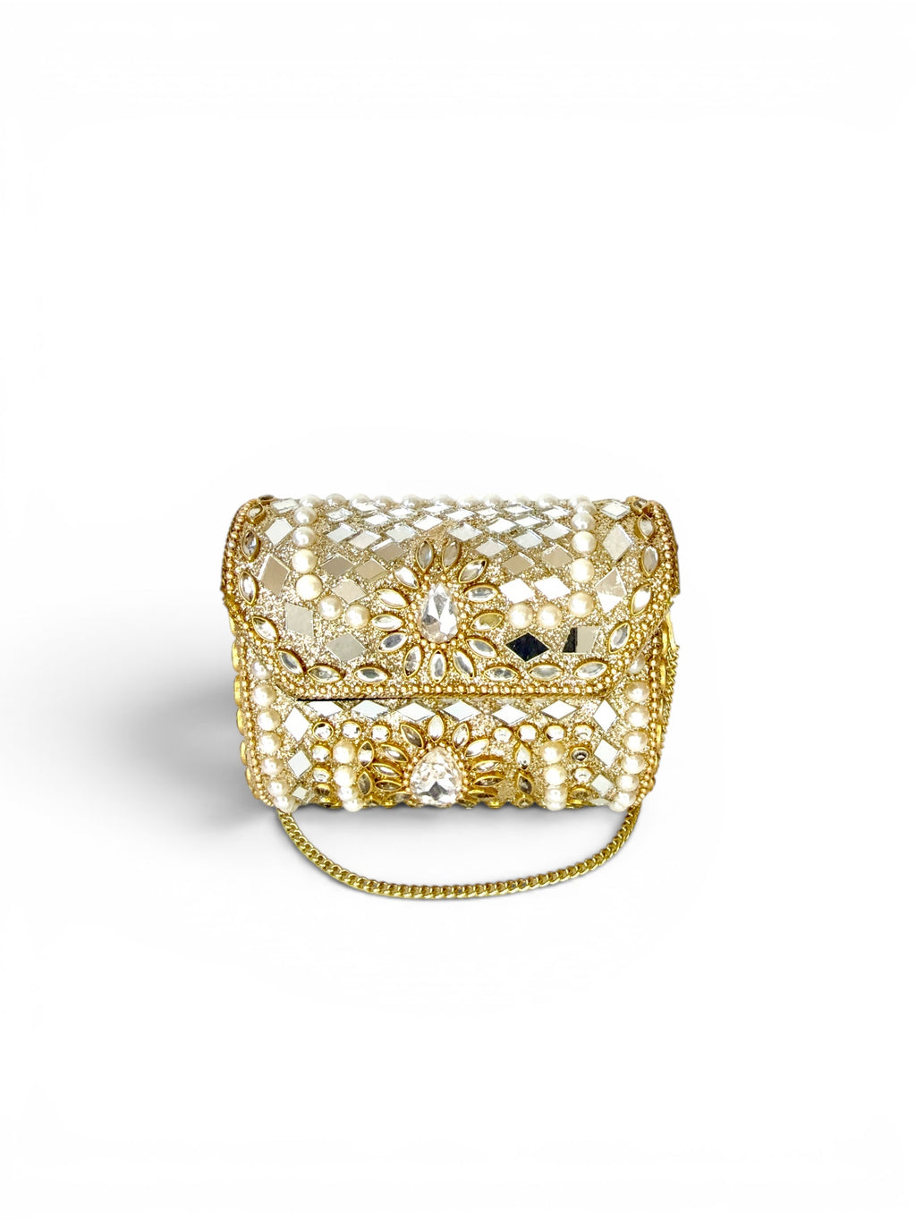 Vintage Pearl & Crystal Mini Bag