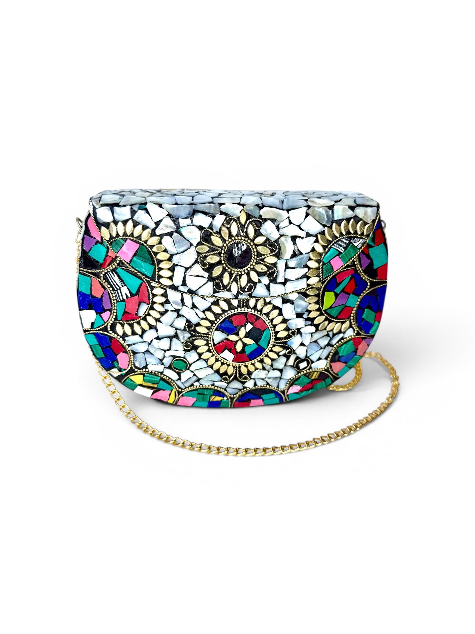 Vintage Mosaic Clutch