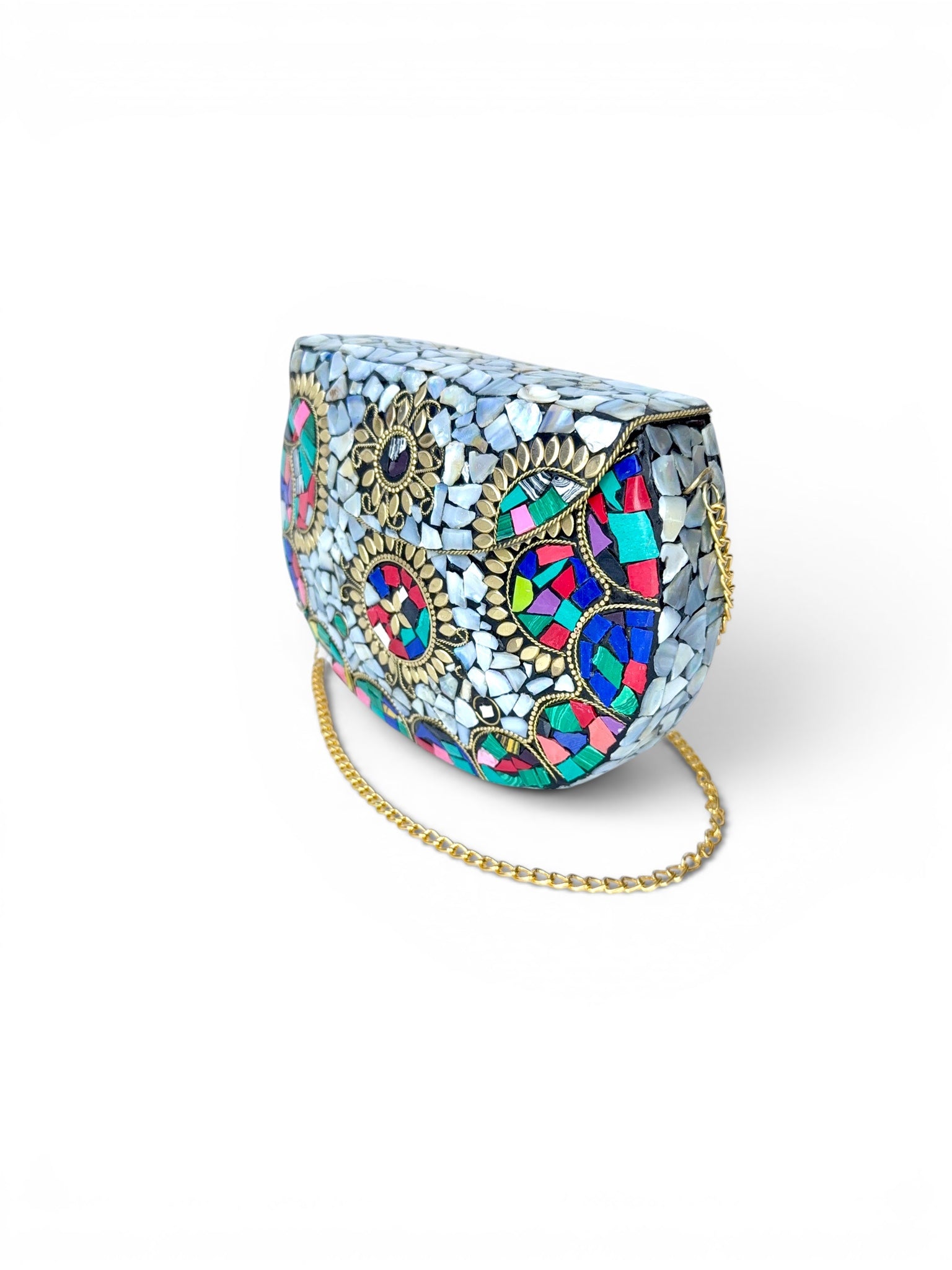 Vintage Mosaic Clutch