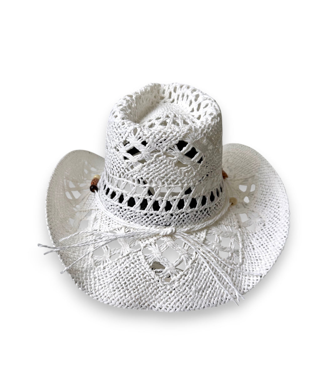 RETRO STRAW COWBOY HAT