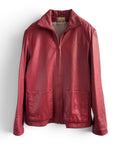 Vintage Red Leather Jacket