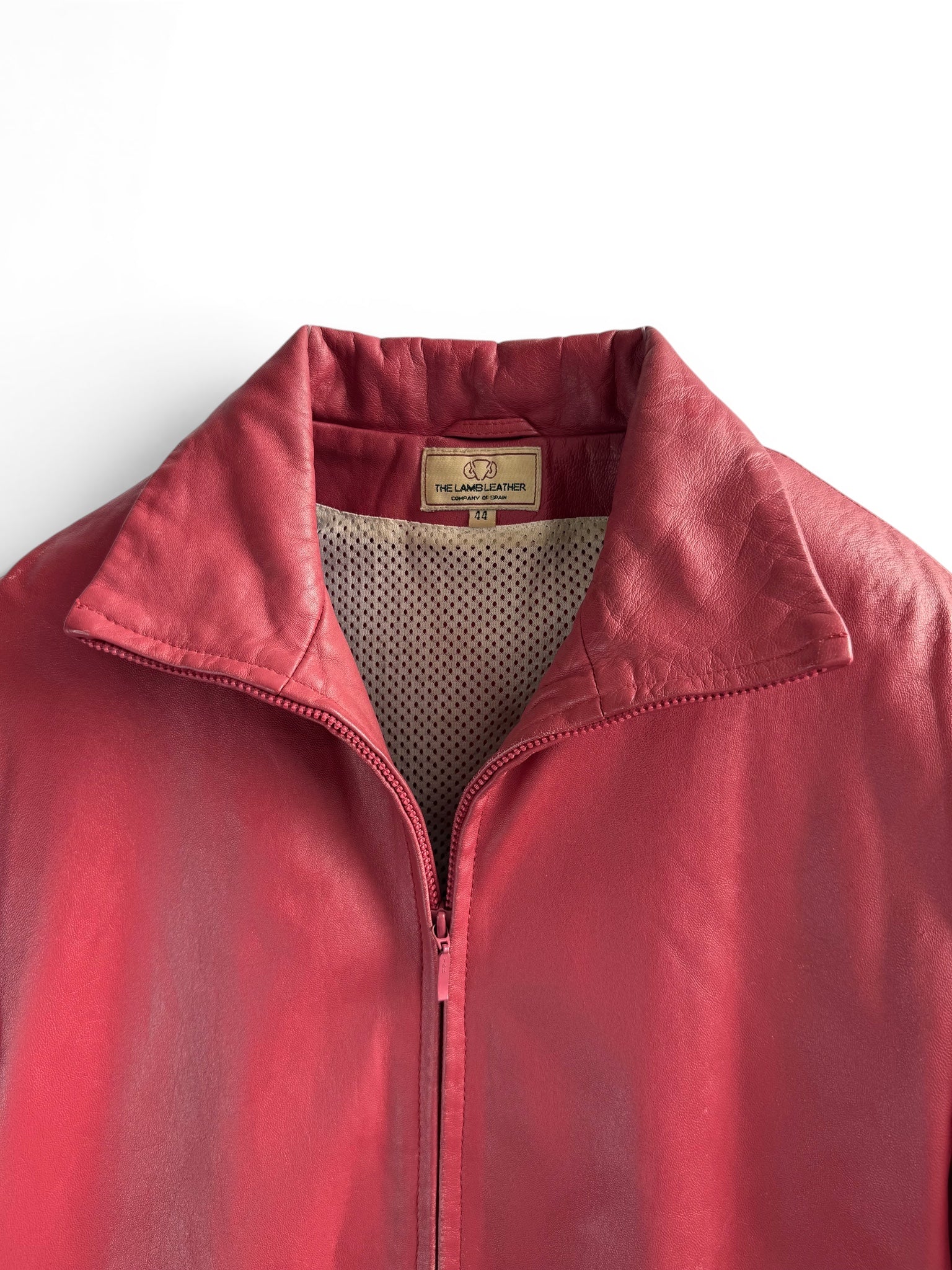 Vintage Red Leather Jacket