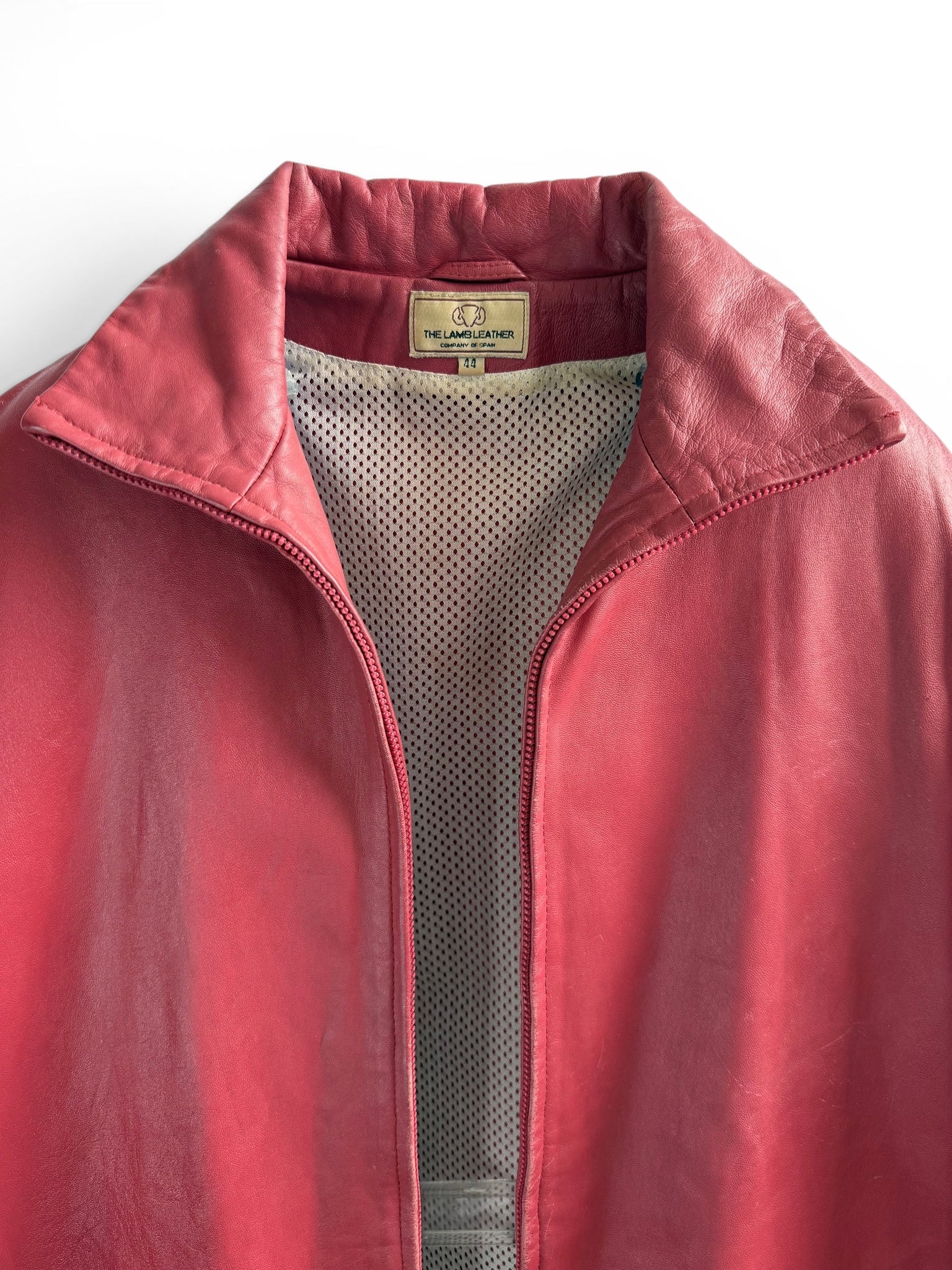 Vintage Red Leather Jacket