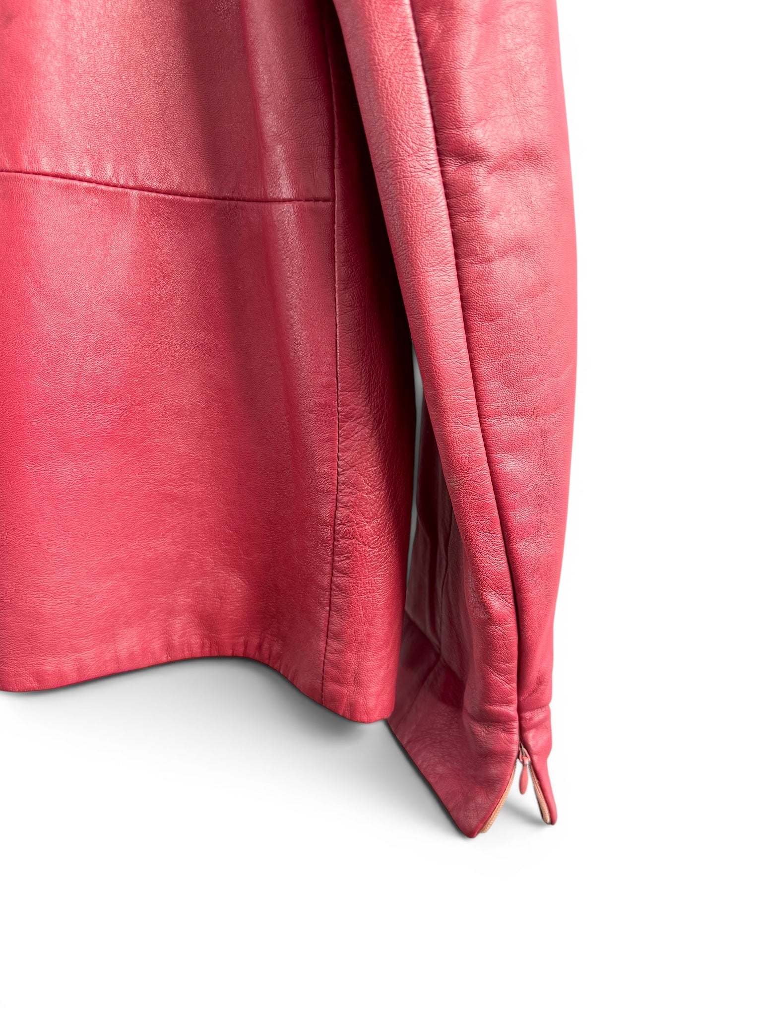 Vintage Red Leather Jacket