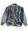 Vintage Lined Acid Wash Denim Jacket