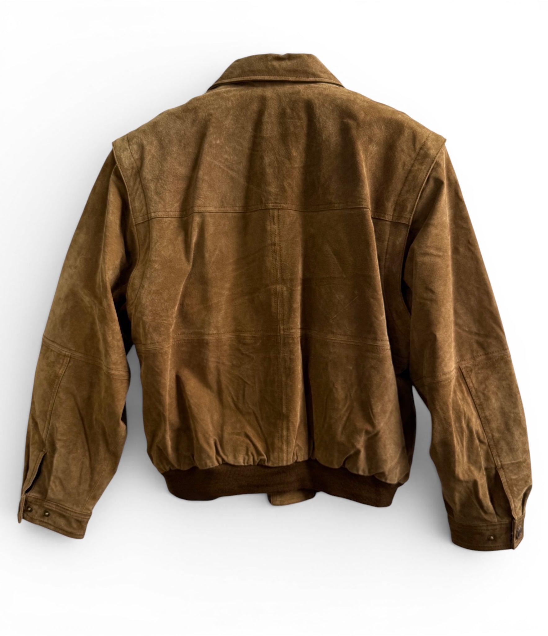 Men’s Camel Suede Jacket with Removable Sleeves