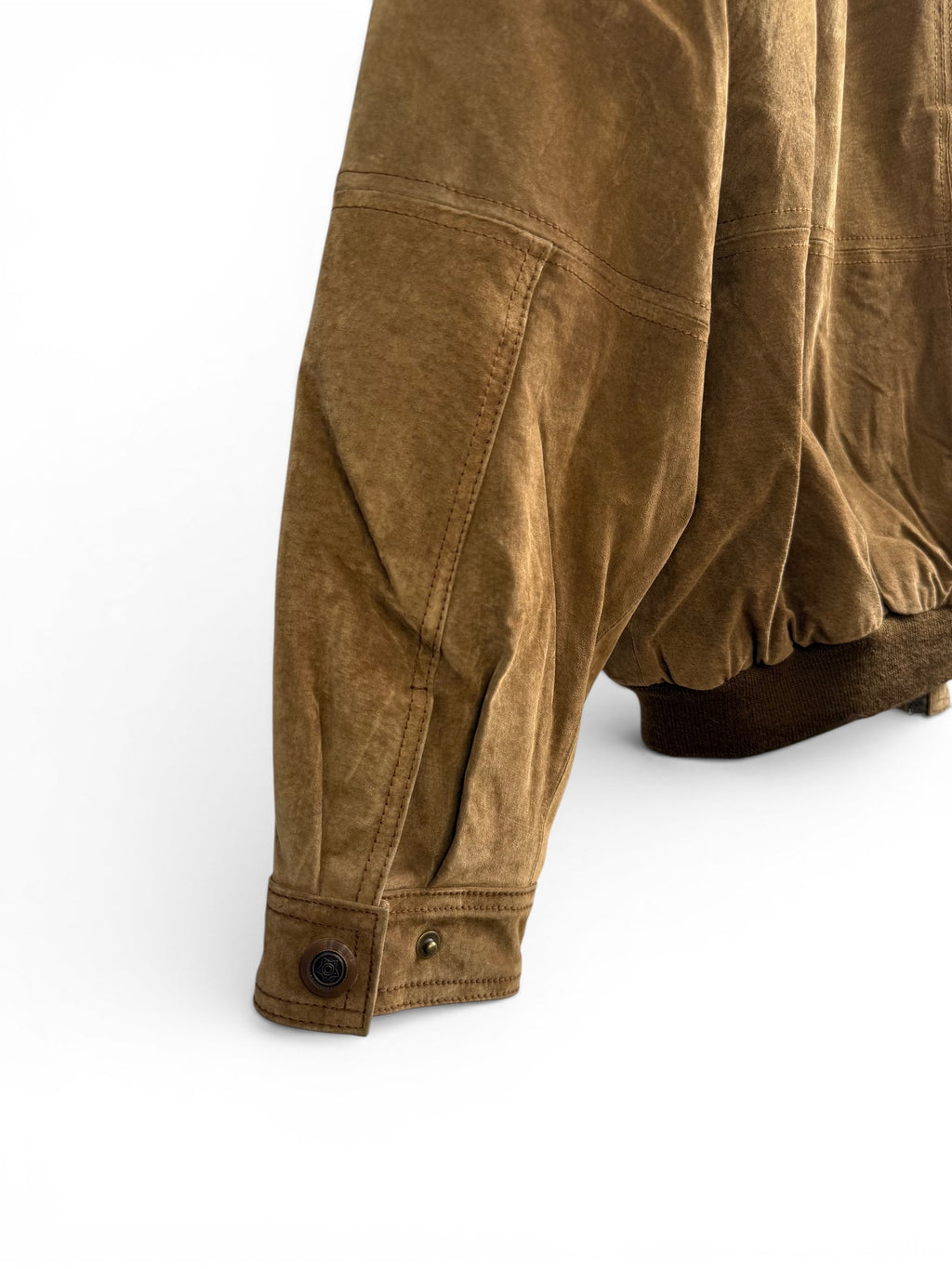 Men’s Camel Suede Jacket with Removable Sleeves