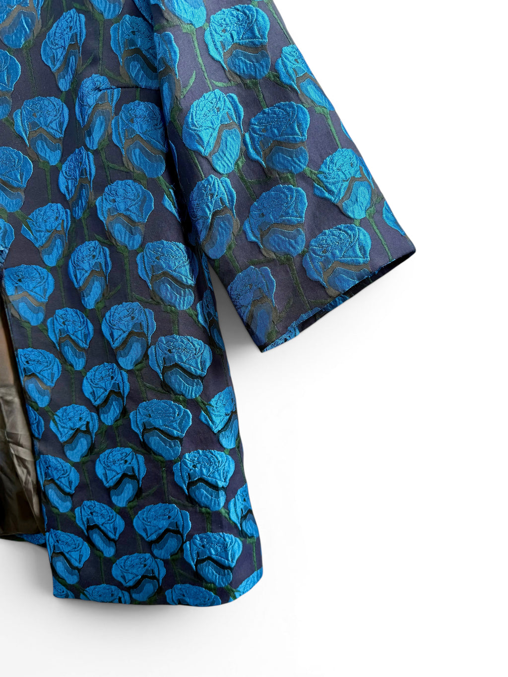 Vintage Brocade Blue Floral Jacket