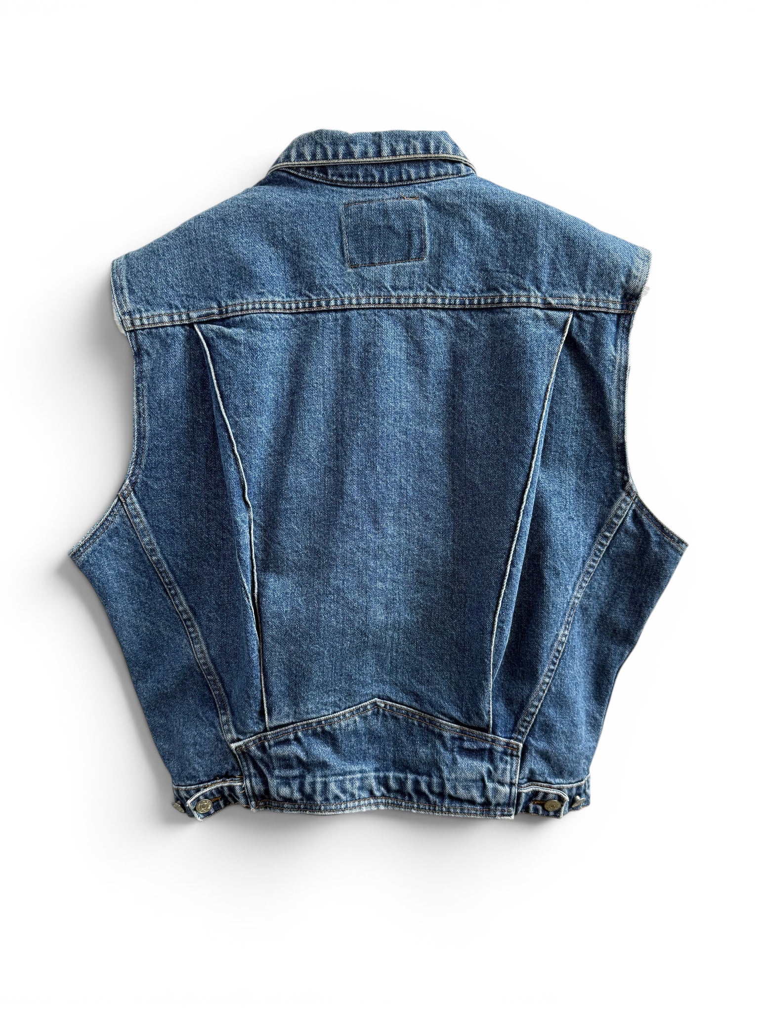Vintage CHIPIE Blue Denim Sleeveless Vest