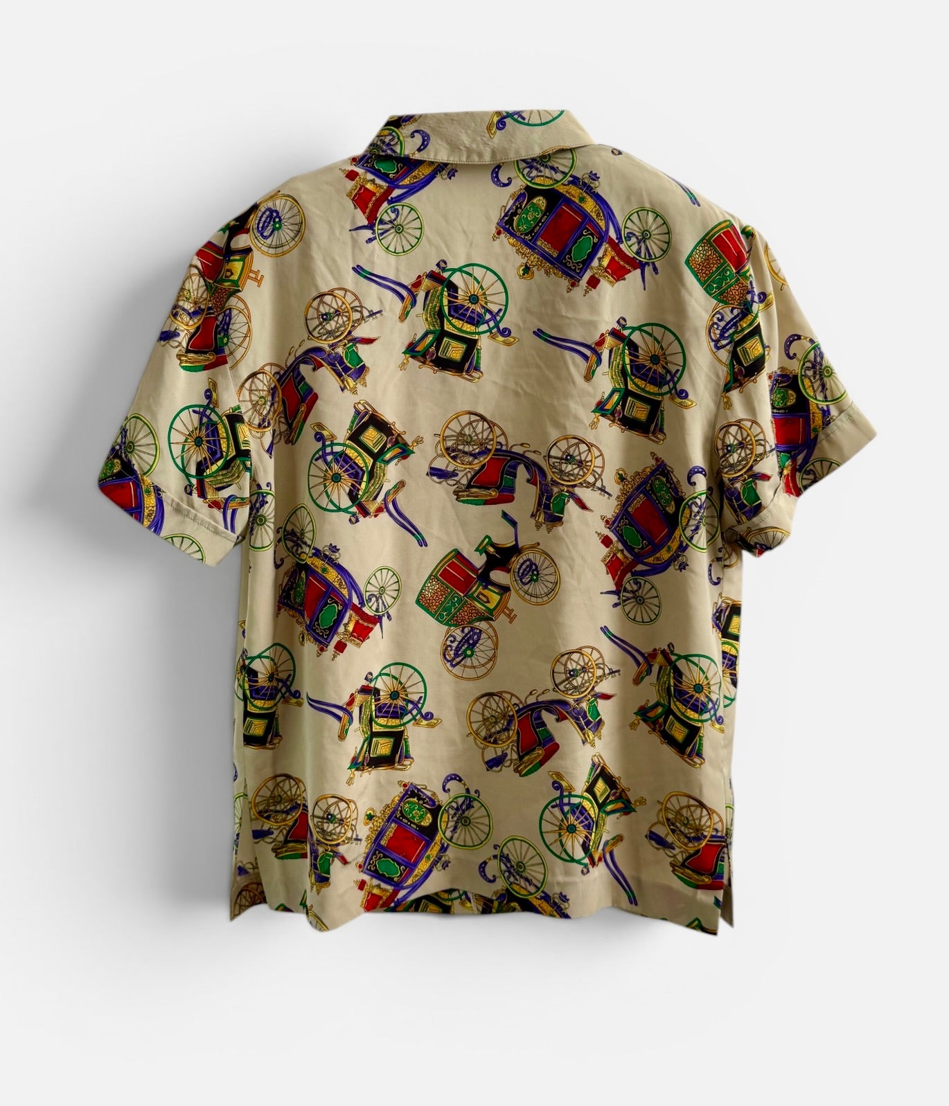 Vintage Antique Carriage Print Shirt