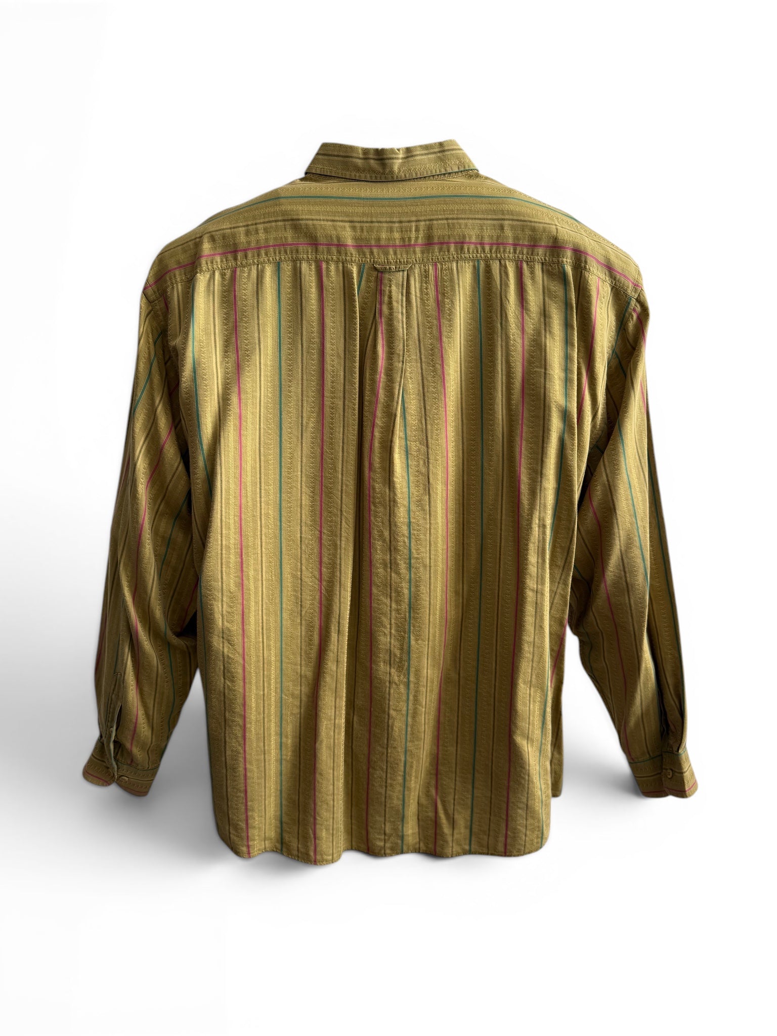 Vintage Men’s Shirt with Multicolor Stripes