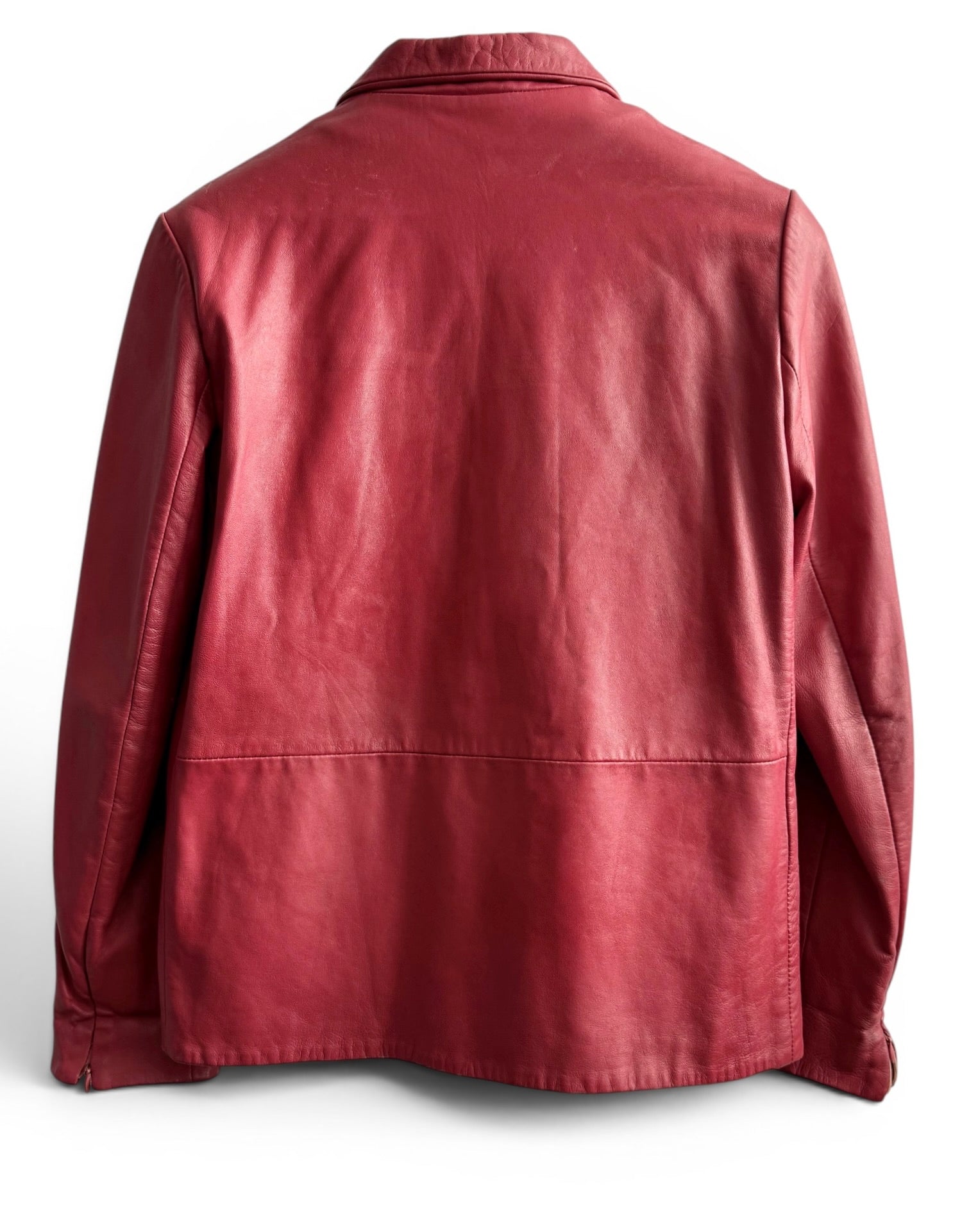 Vintage Red Leather Jacket