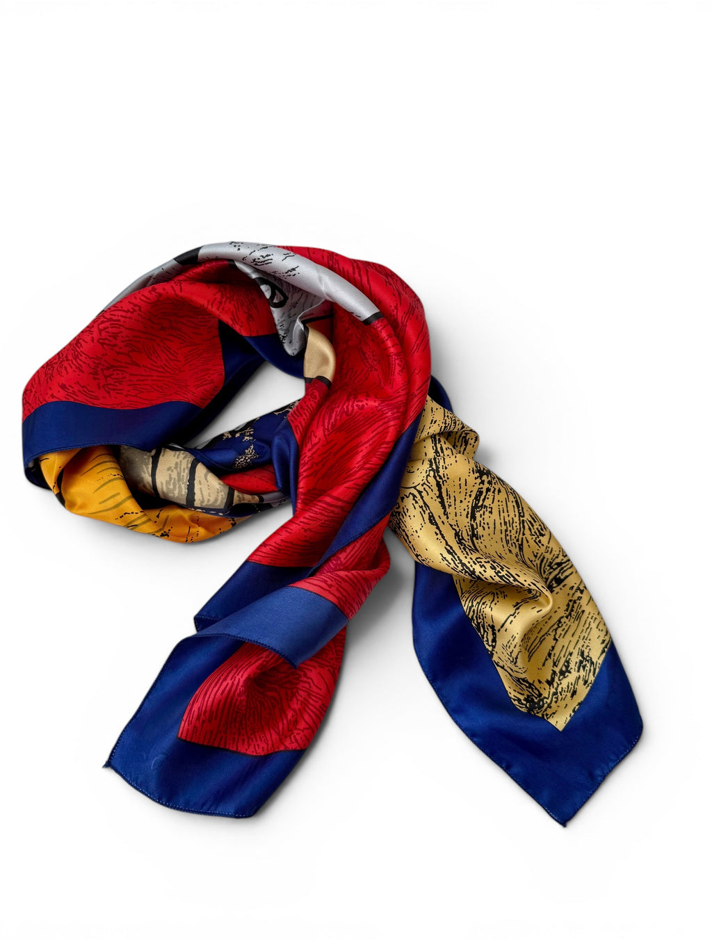 Vintage Picasso Style Cubist Art Scarf