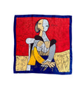 Vintage Picasso Style Cubist Art Scarf