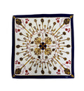 Vintage Hermès Paris 100% Silk Scarf with Ornamental Keys Motif