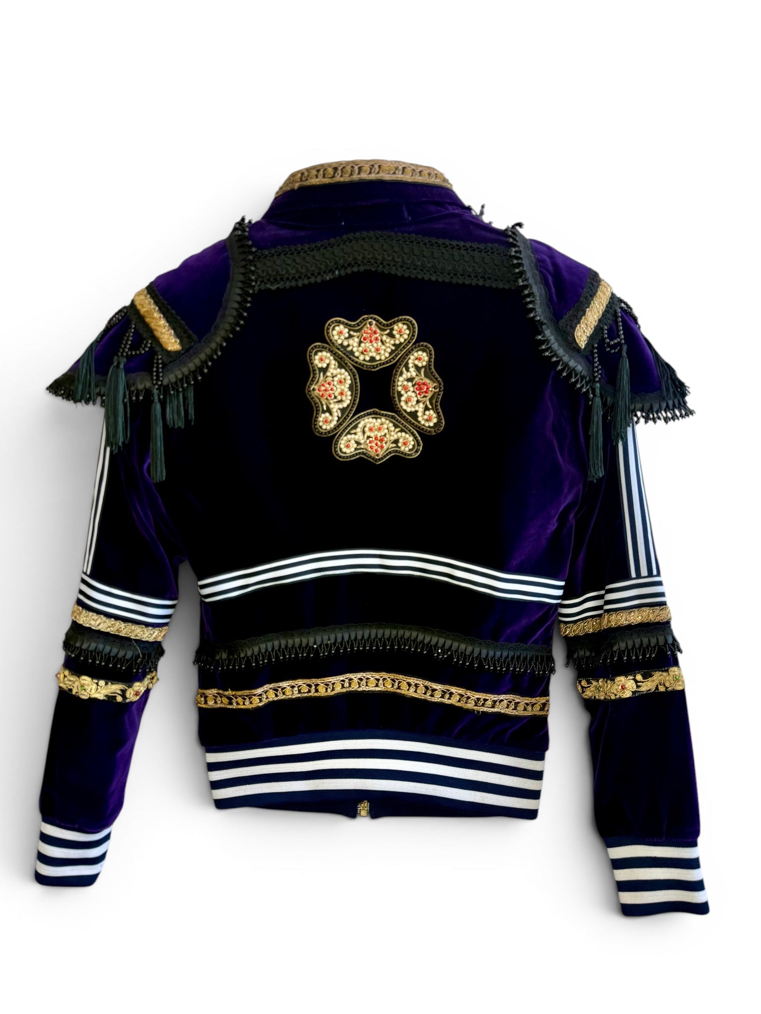 Vintage Ricardo Moura Star Man Velvet Bomber Jacket