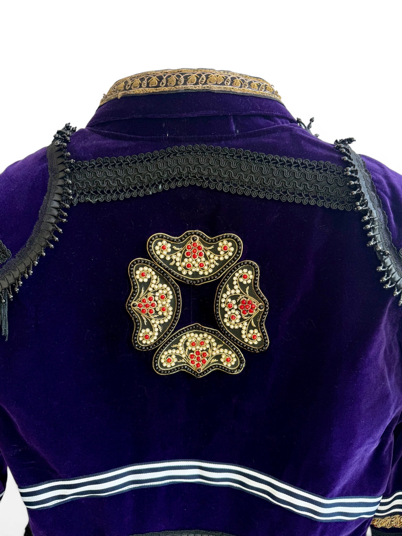 Vintage Ricardo Moura Star Man Velvet Bomber Jacket
