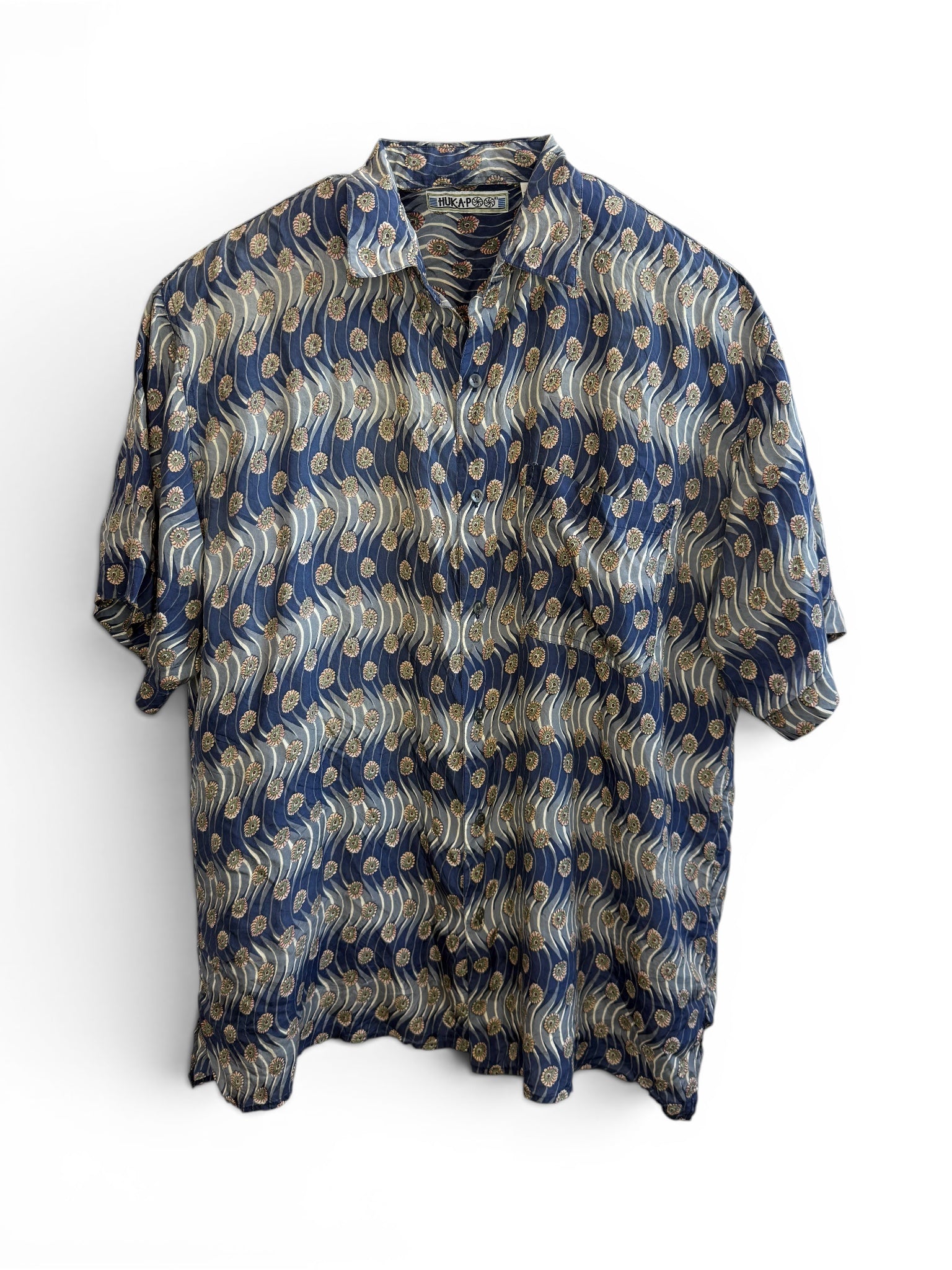 Vintage Huka-Po Silk Shirt