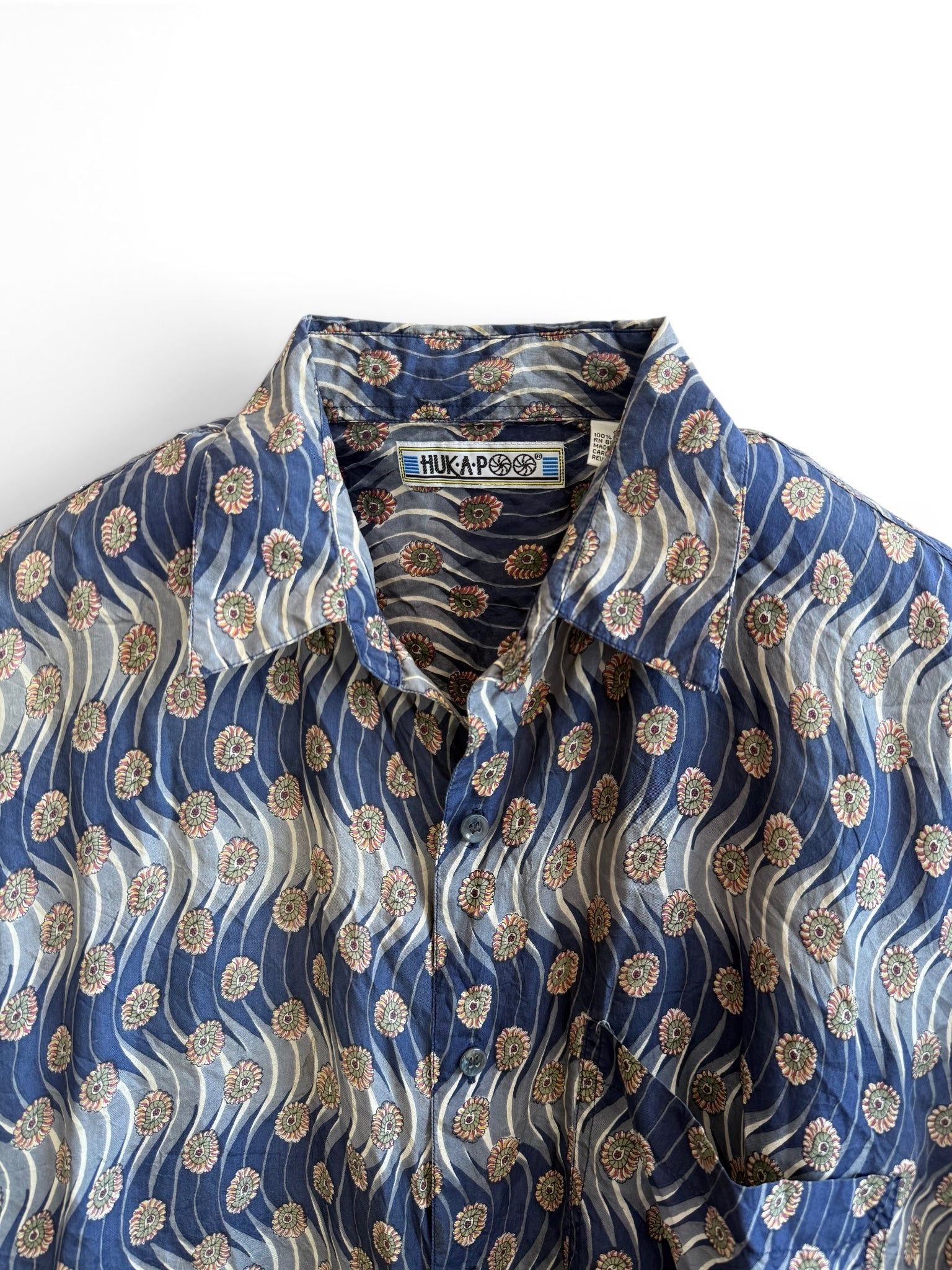 Vintage Huka-Po Silk Shirt