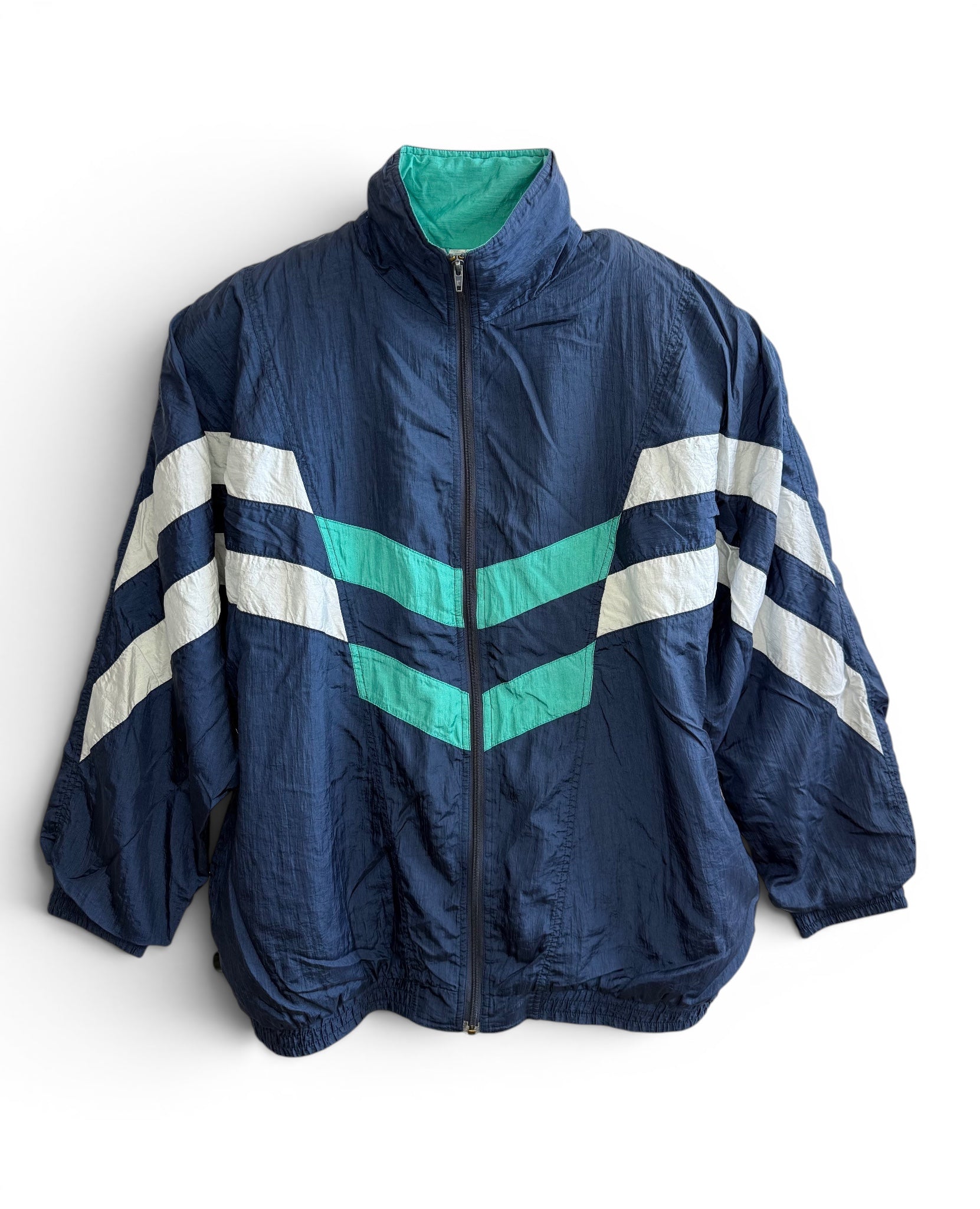 90s Vintage Colorblock Windbreaker Jacket