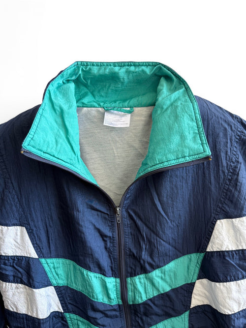 90s Vintage Colorblock Windbreaker Jacket