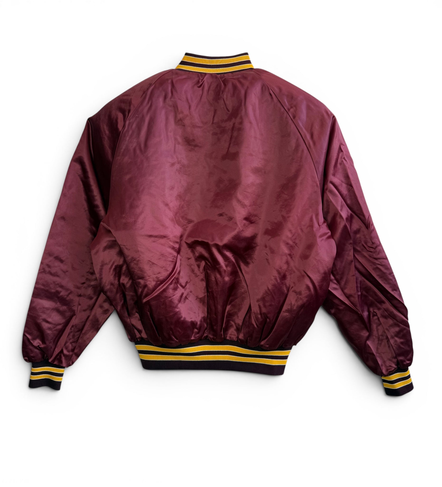 Vintage Satin Varsity Bomber Jacket | Johnson County Cavaliers
