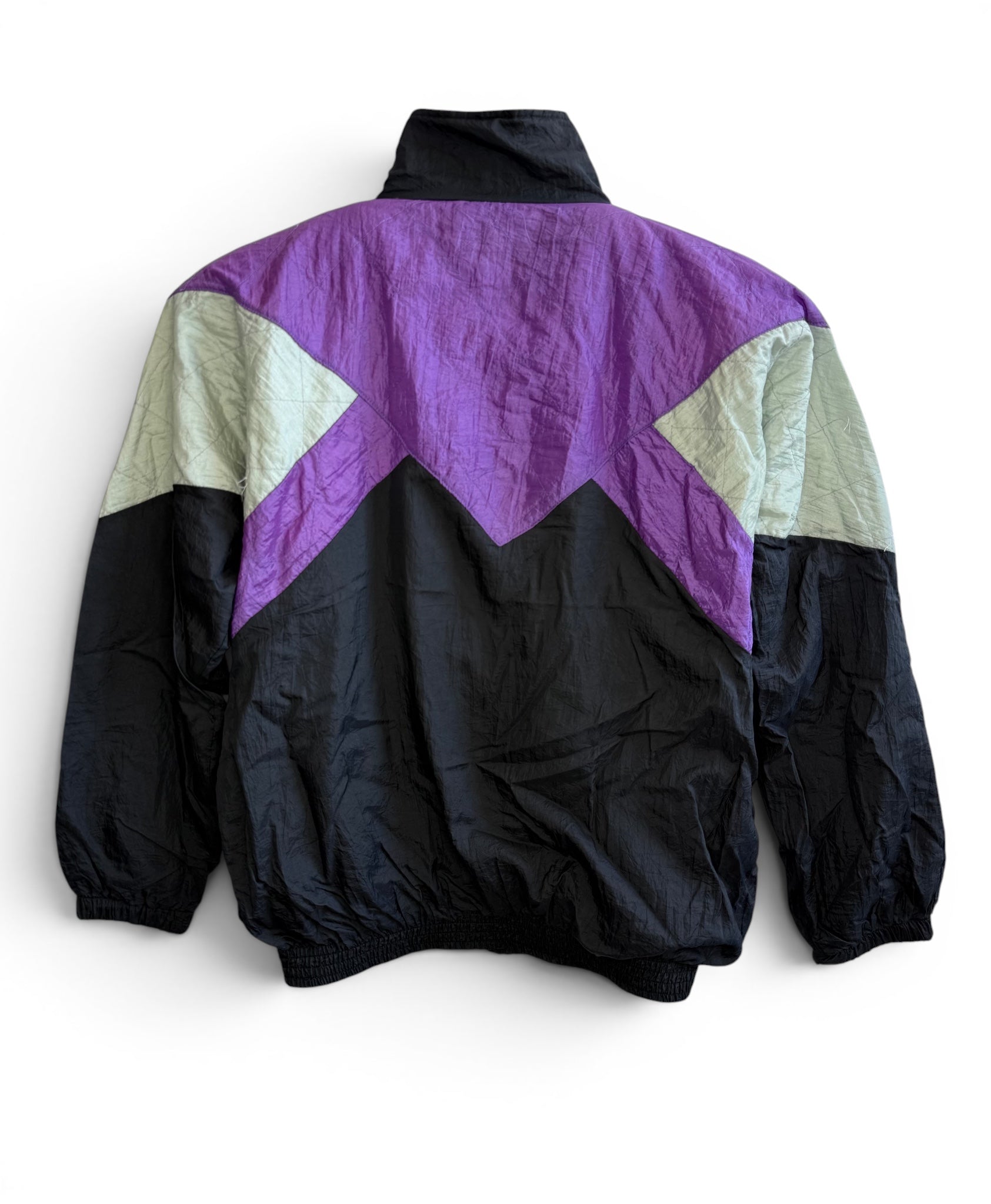 90s Vintage Colorblock Windbreaker Jacket