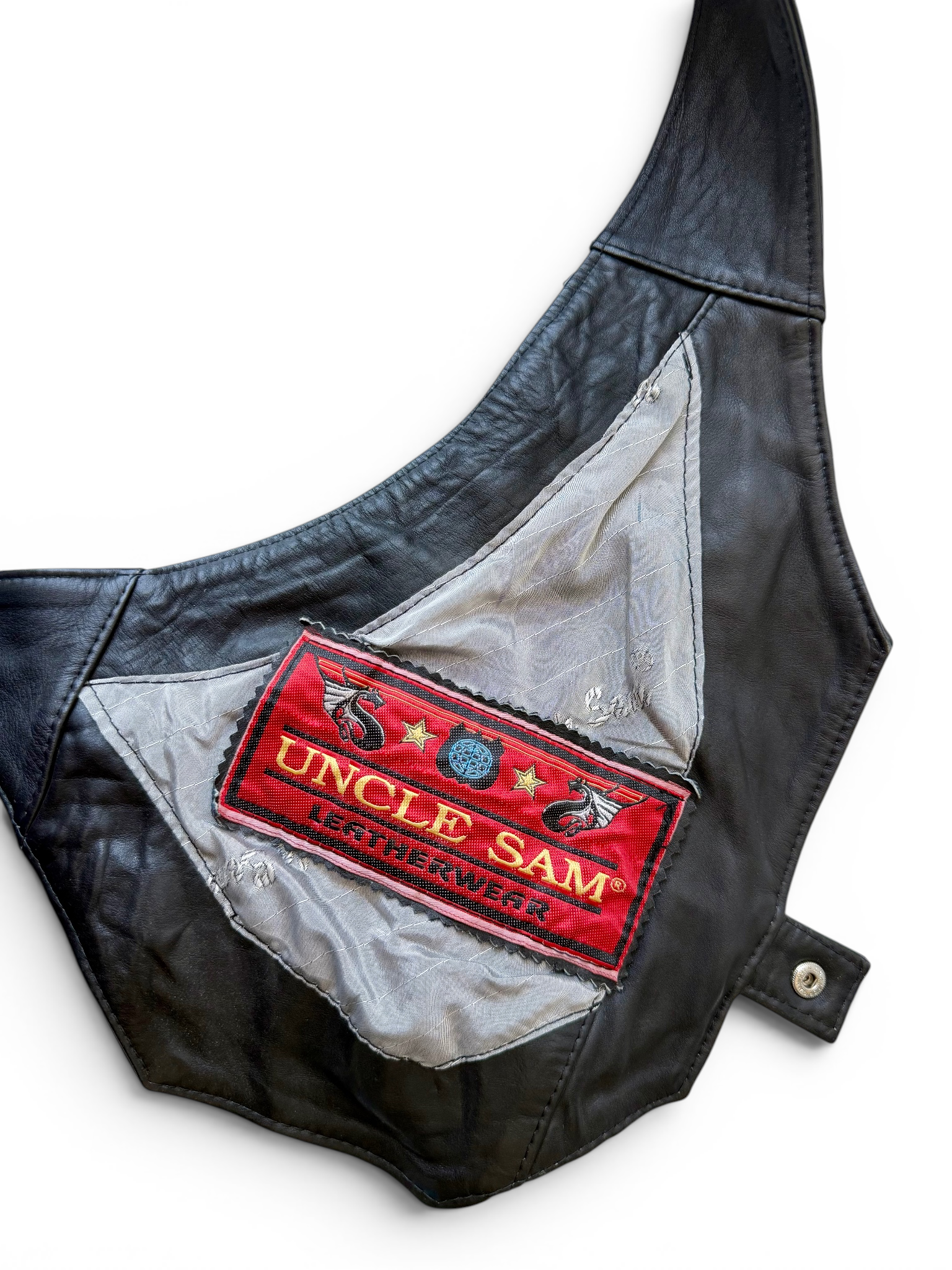 Vintage Uncle Sam Leatherwear Leather Harness Vest