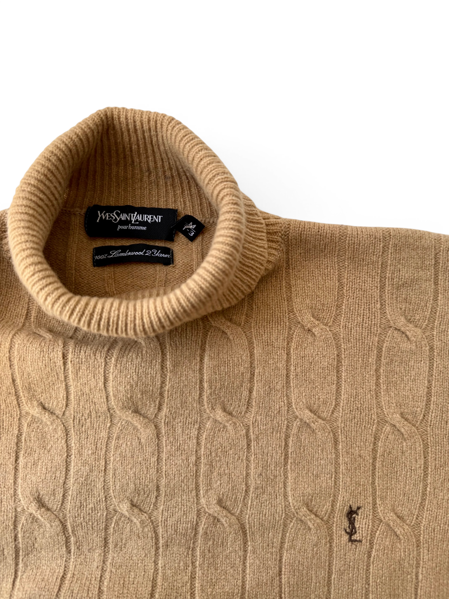 Vintage Yves Saint Laurent Knit Turtleneck Sweater