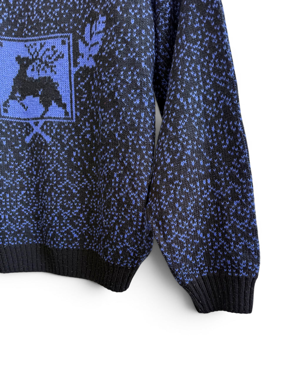 Vintage Blue Nordic Knit Sweater