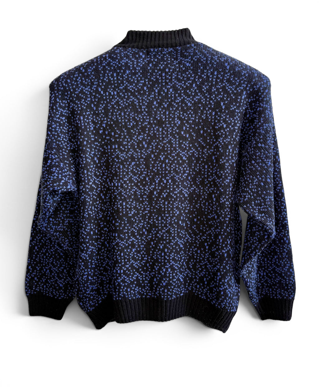Vintage Blue Nordic Knit Sweater