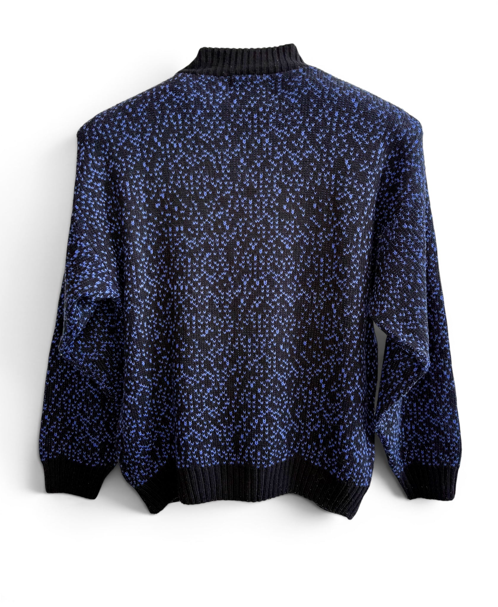 Vintage Blue Nordic Knit Sweater