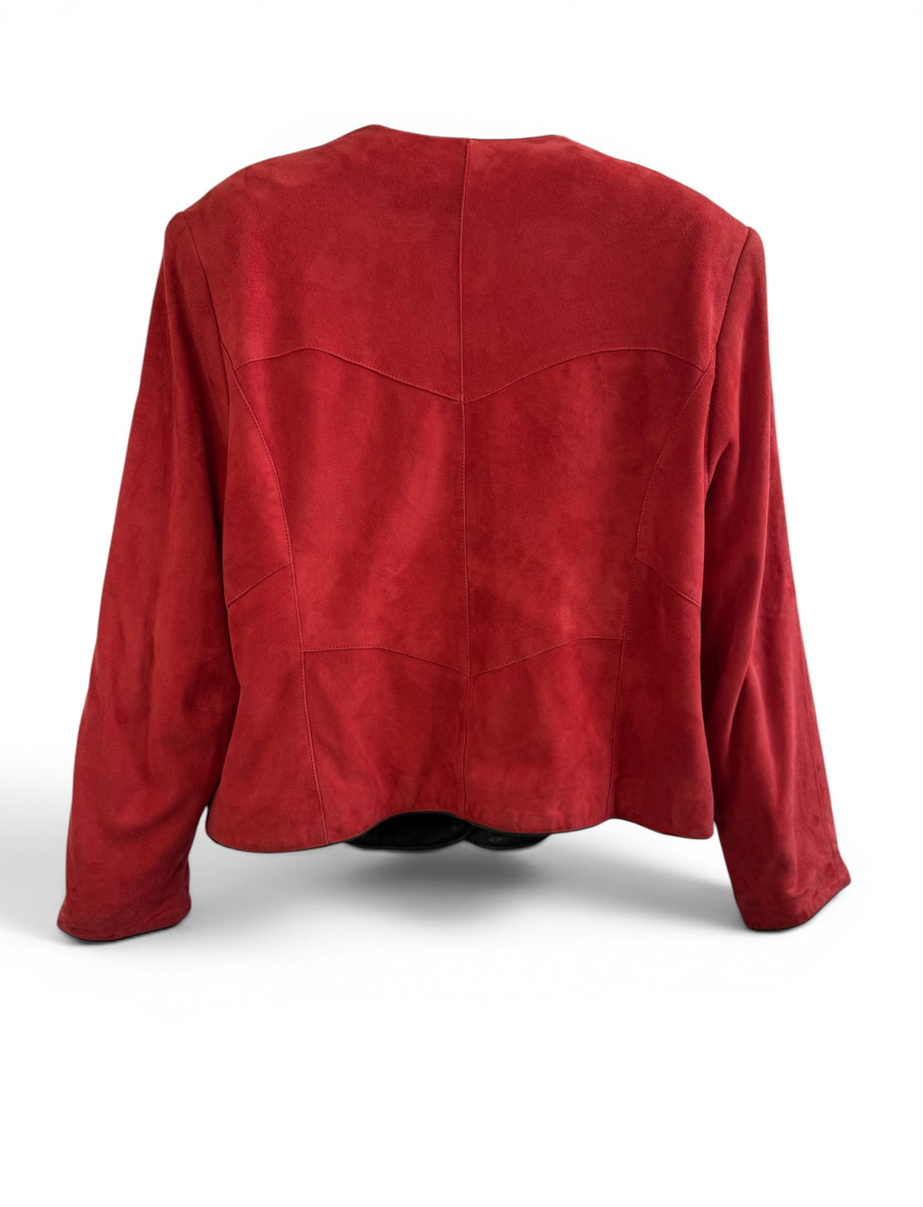 Vintage Meico Landhaus Look Red Suede Jacket