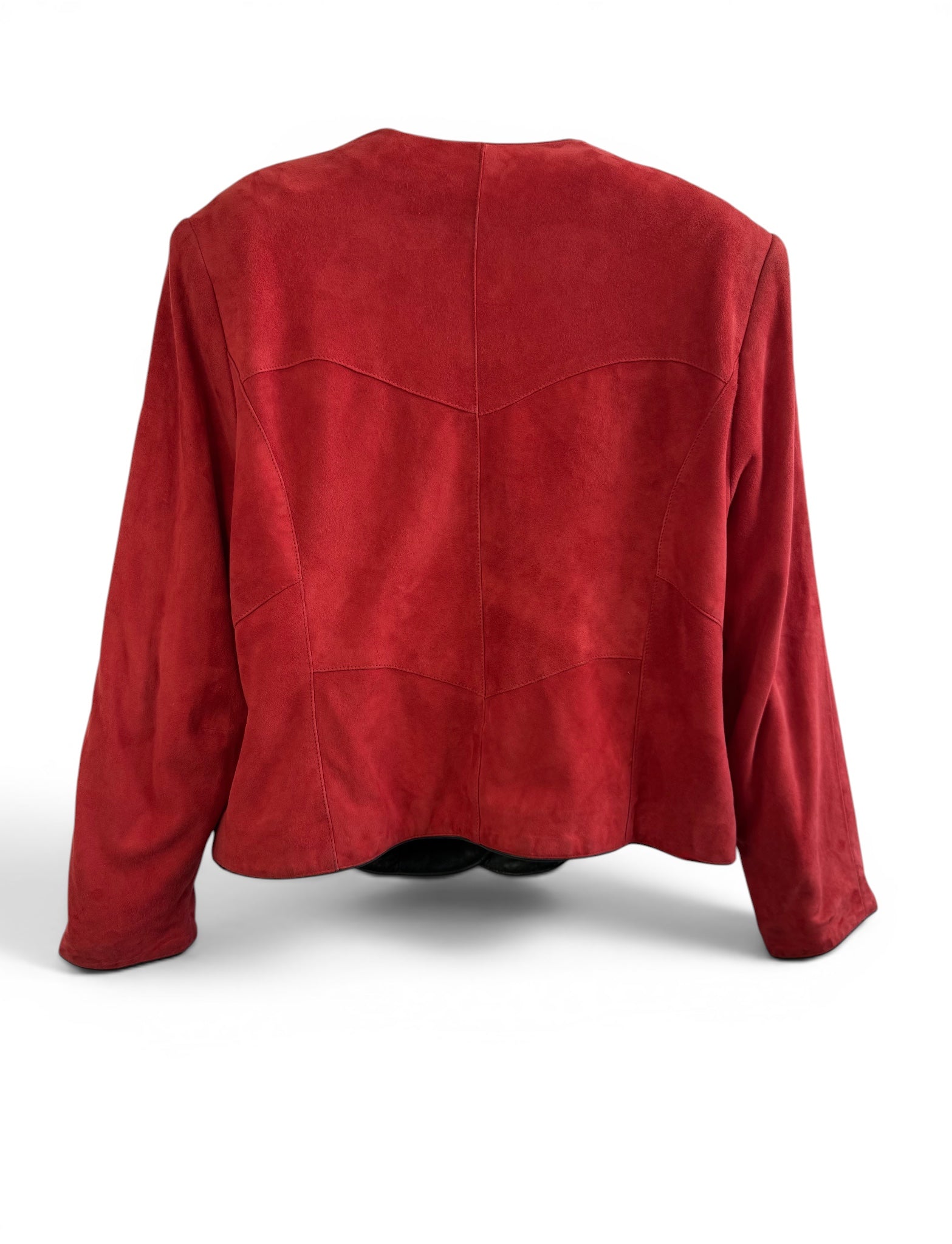 Vintage Meico Landhaus Look Red Suede Jacket