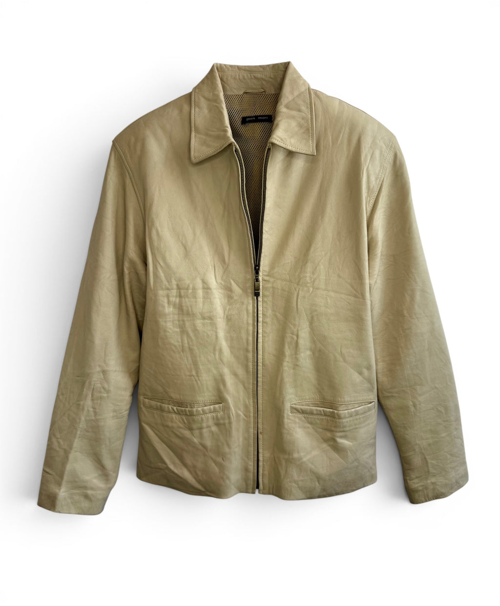 Vintage Gian Mori Leather Zip Jacket