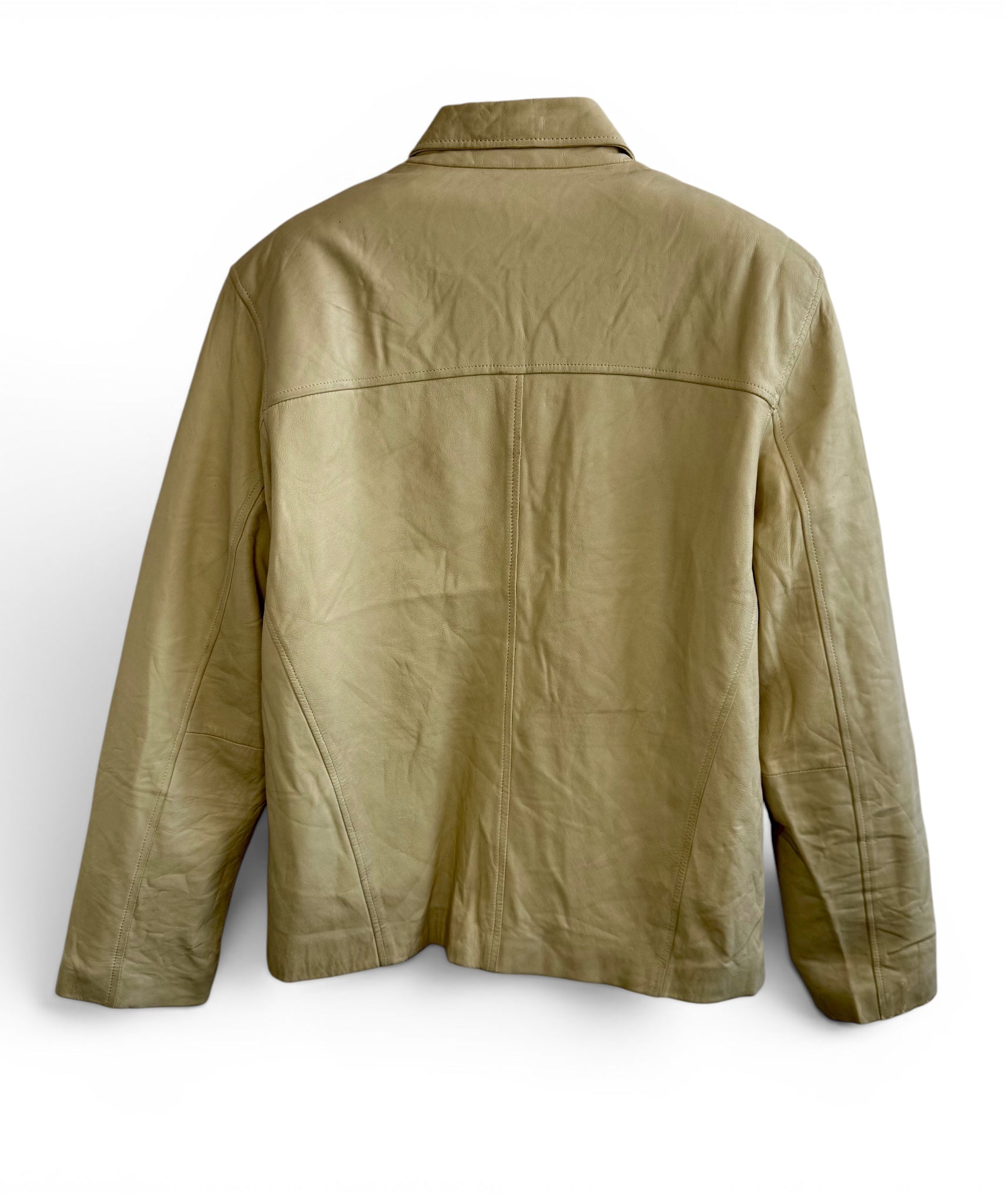 Vintage Gian Mori Leather Zip Jacket