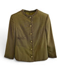 Vintage Olive Military Style Jacket