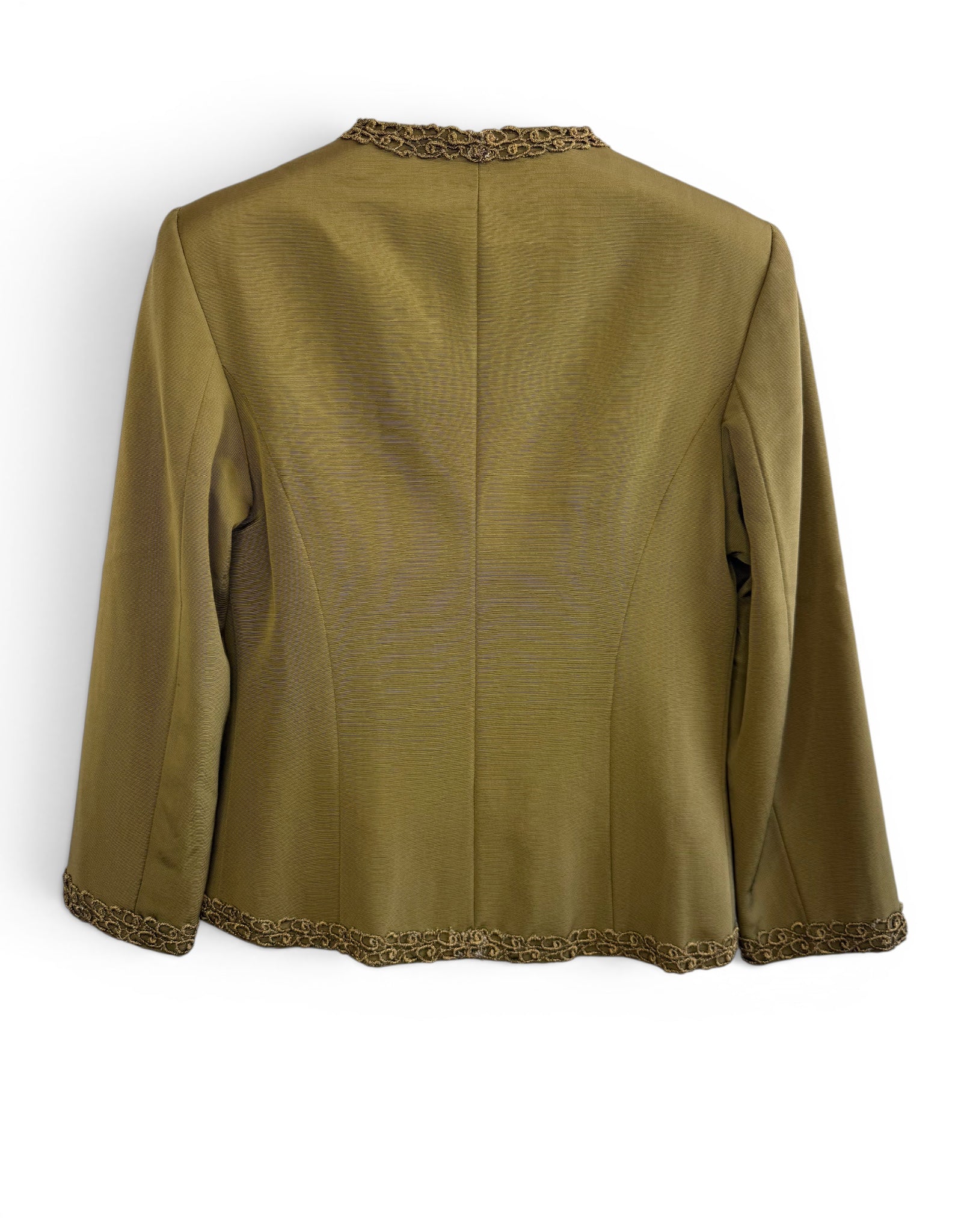 Vintage Olive Military Style Jacket