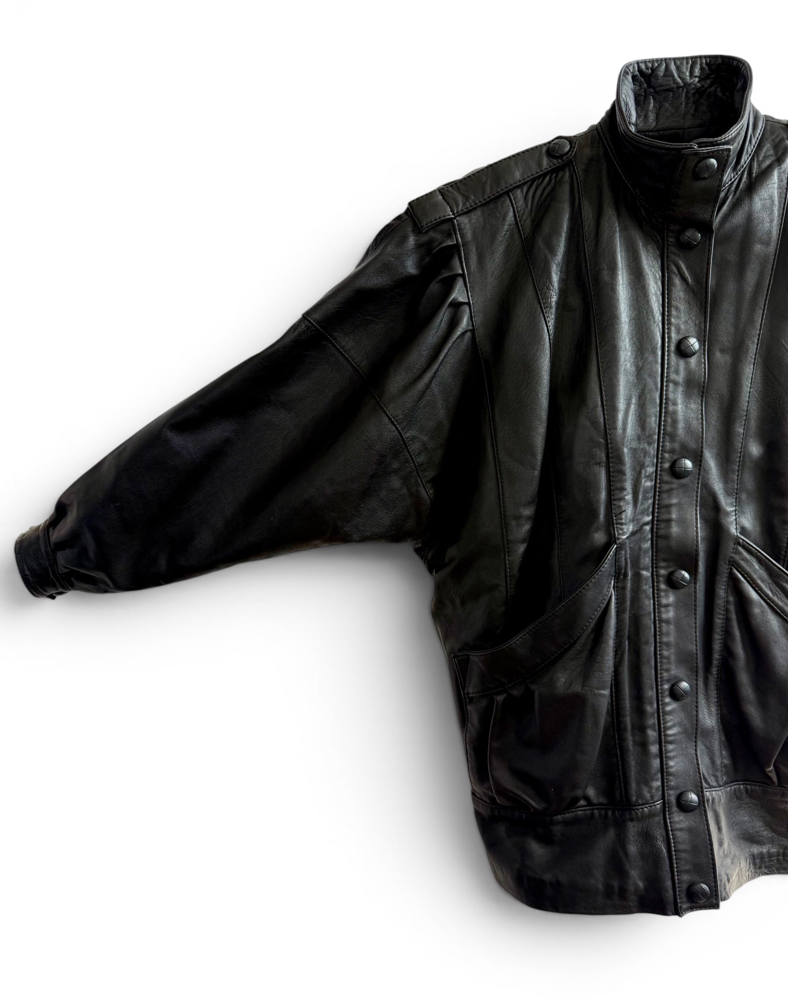 Vintage Batwing Leather Jacket