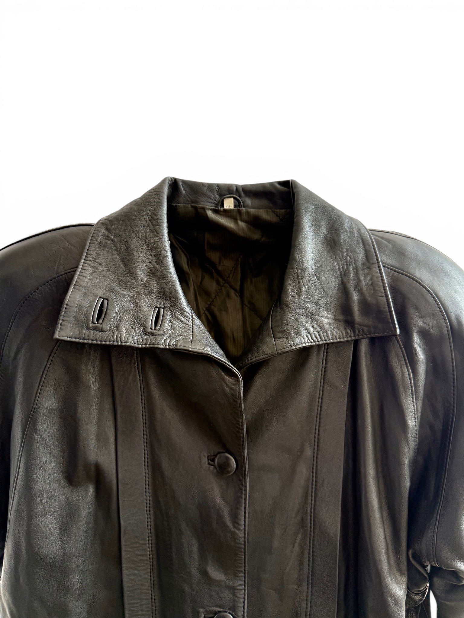 Vintage Batwing Leather Coat